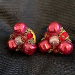 Vintage clip on earrings